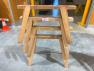 Item 62. Timber Sawhorse Stools