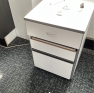 Img 1663 Three Drawer White Melamine Under Desk Cabinet